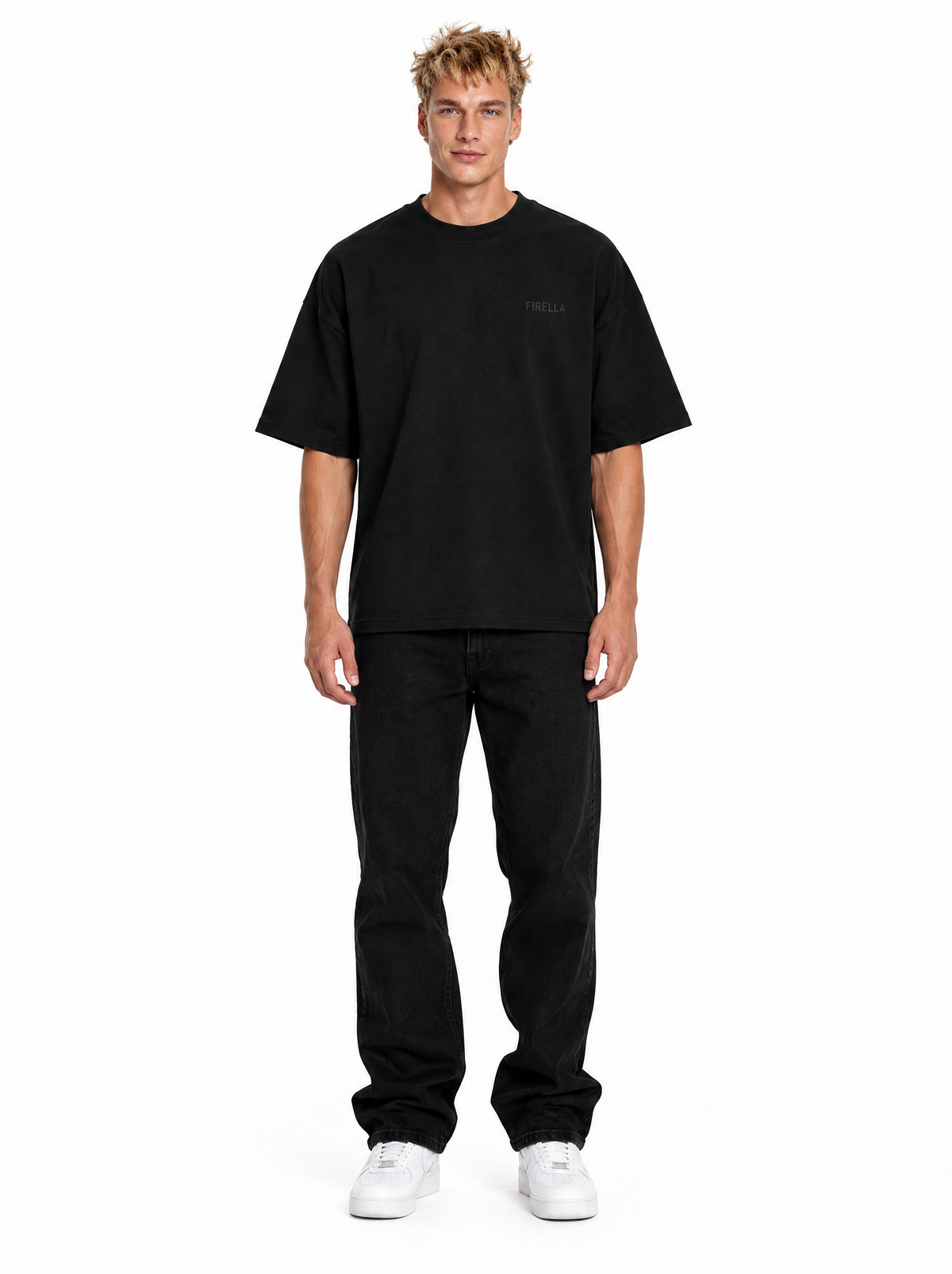 NOT AVERAGE TEE - Black - front