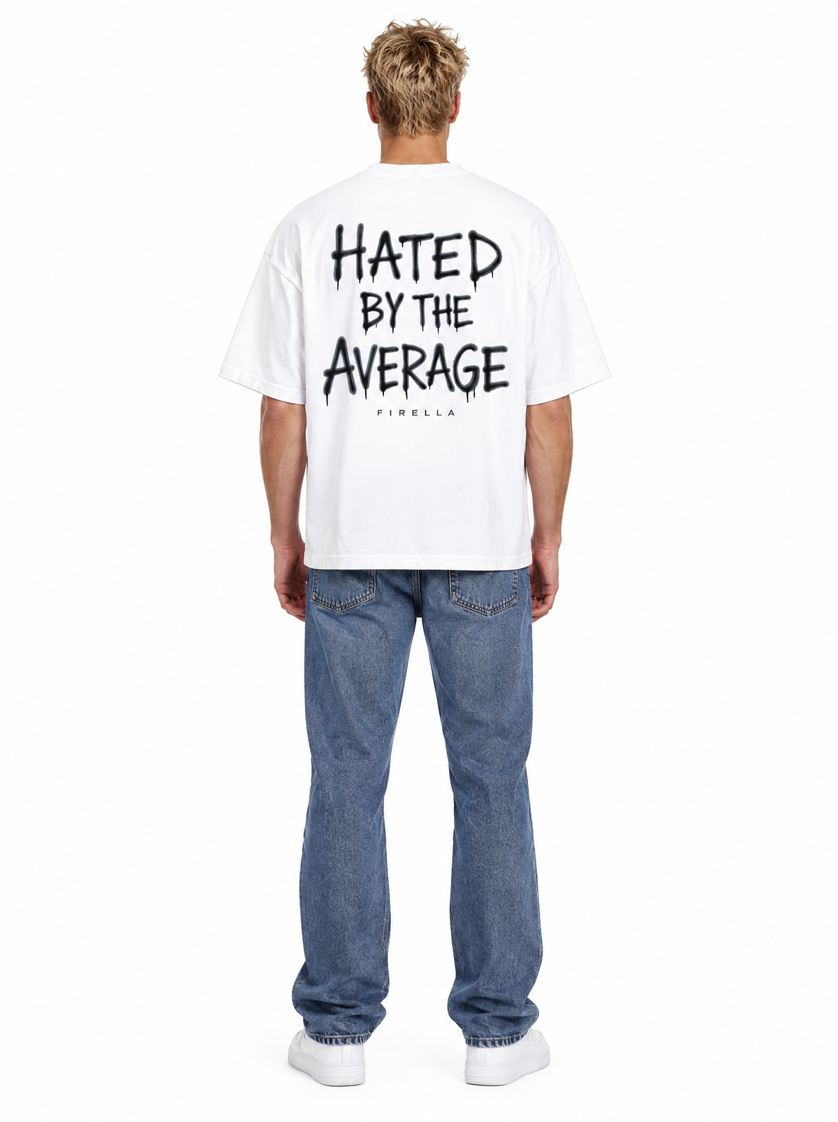 NOT AVERAGE TEE - White - back