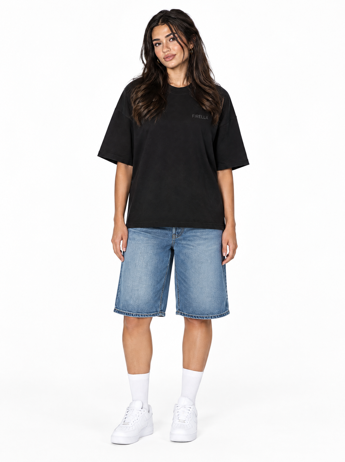 NO DRAMA TEE - Black - front