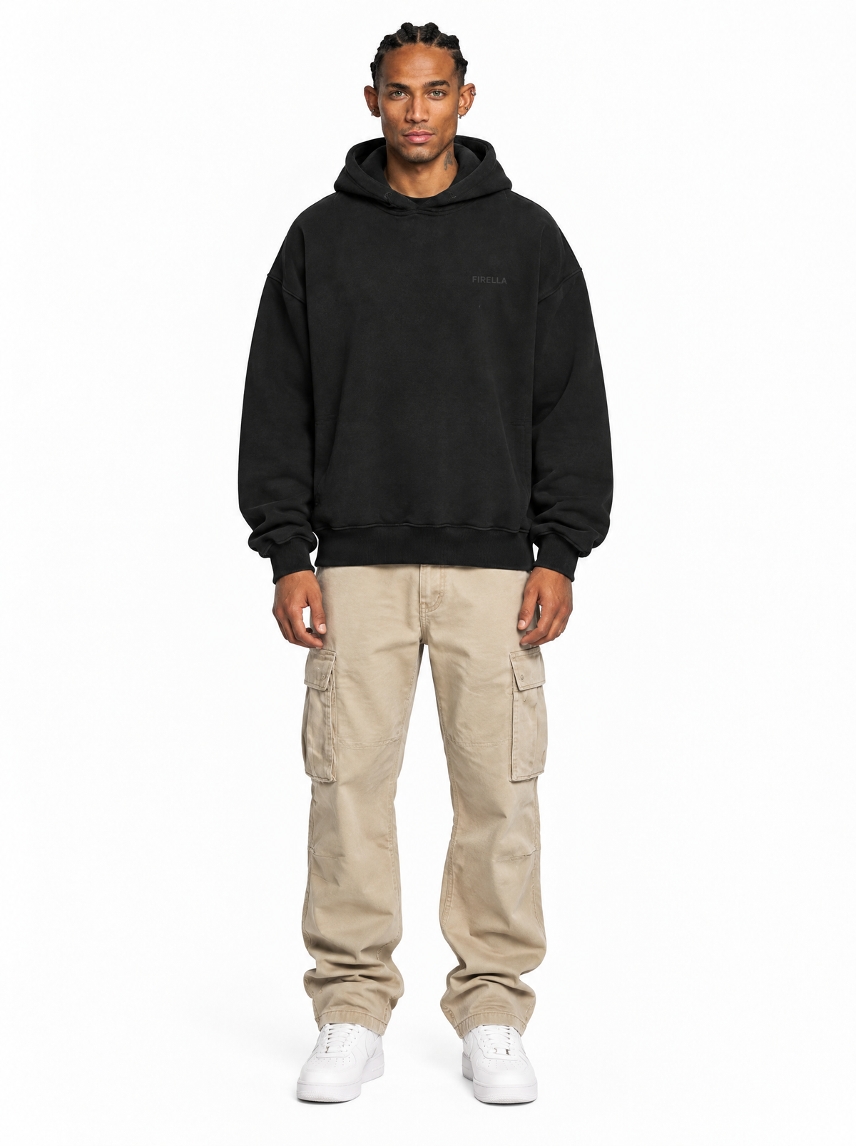 LOST CROWD HOODIE - Black - front