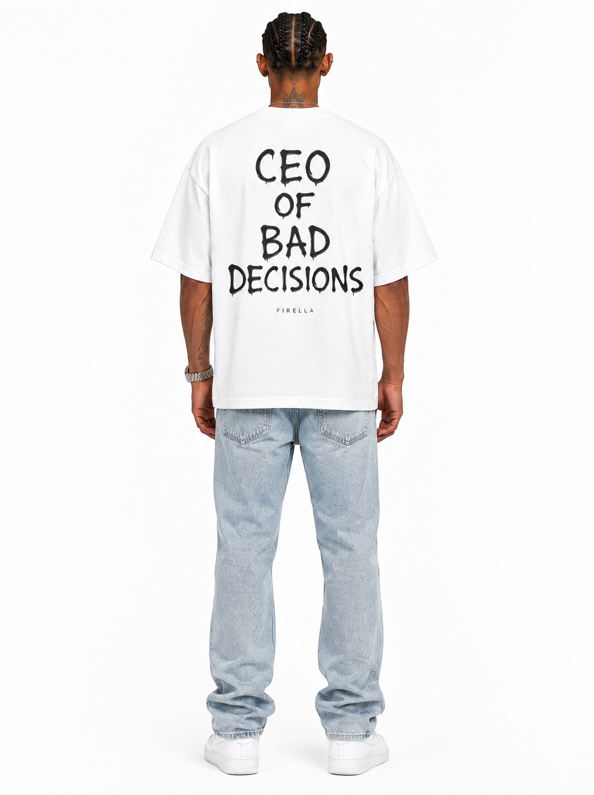 CEO TEE - White - back