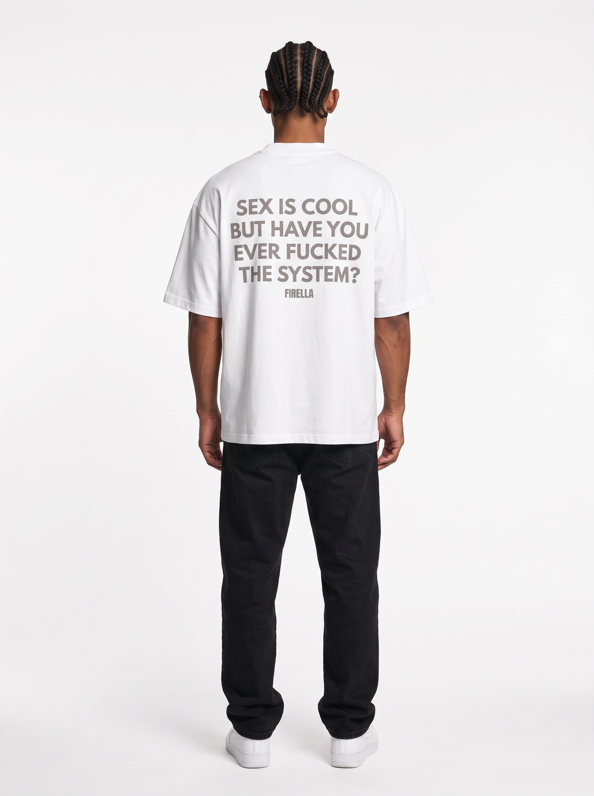 SYSTEM BREAKER TEE - White - back