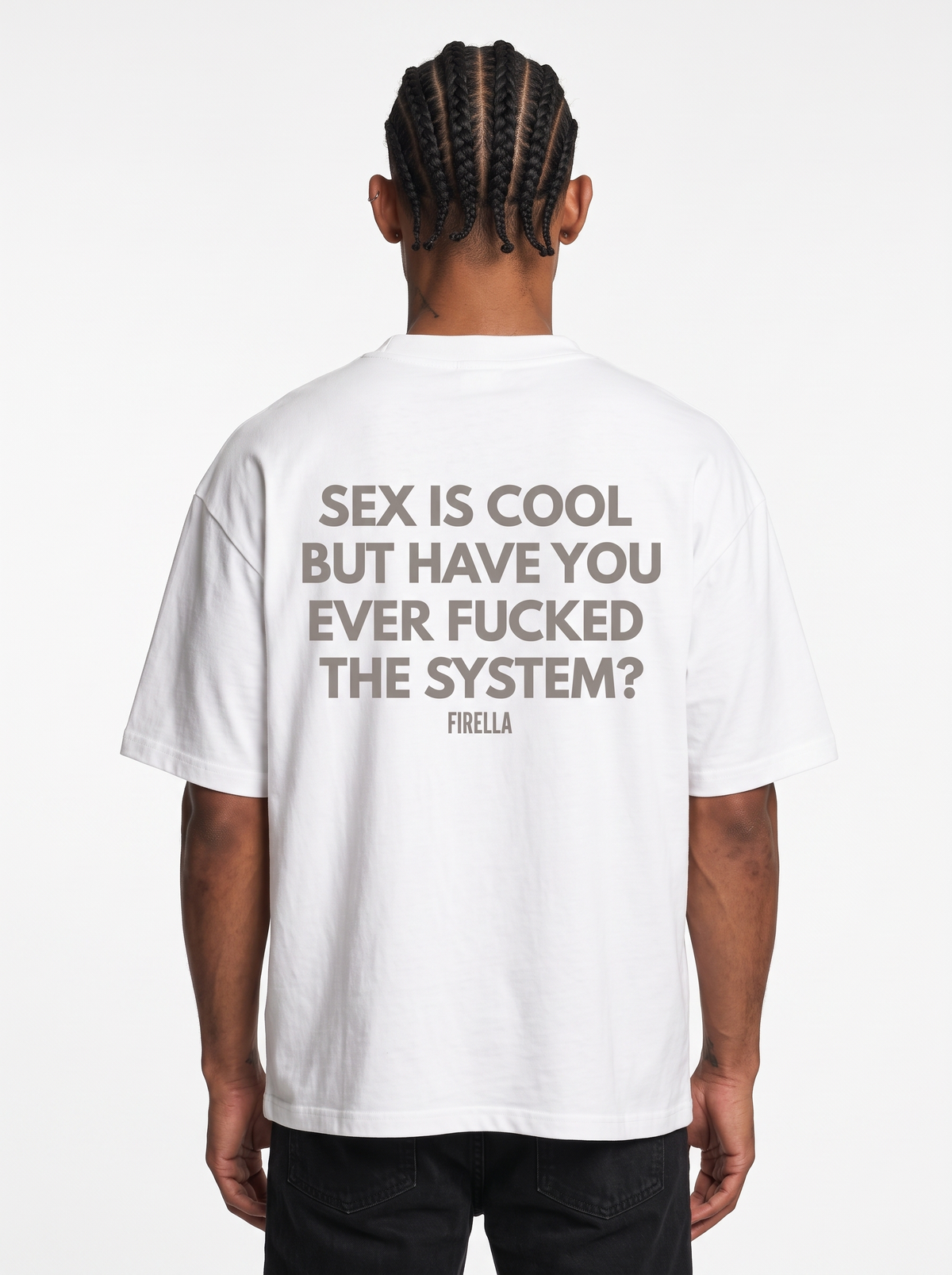 SYSTEM BREAKER TEE - White - back detail
