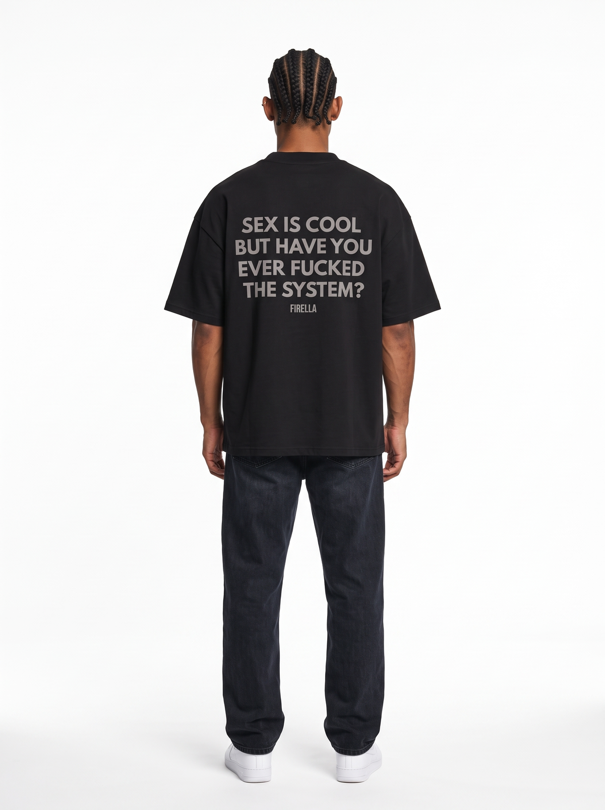 SYSTEM BREAKER TEE - Black - back