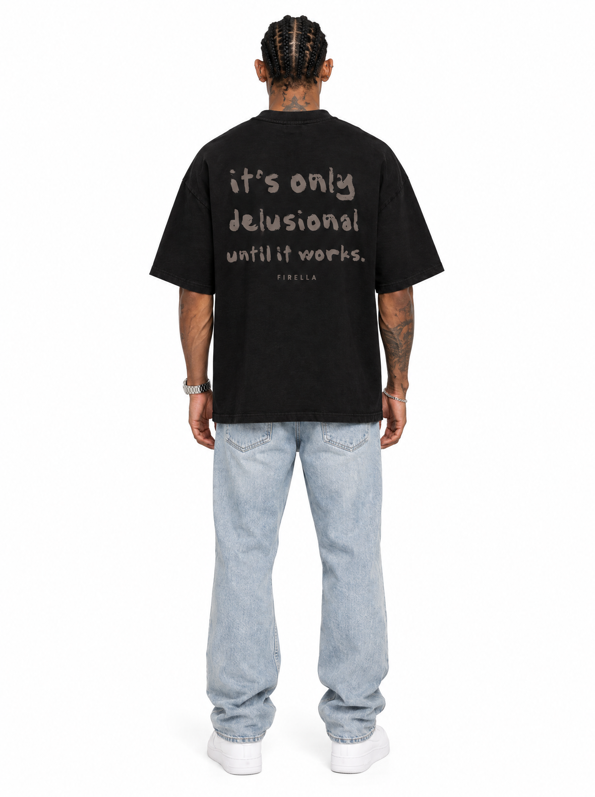GENIUS TEE - Black - back