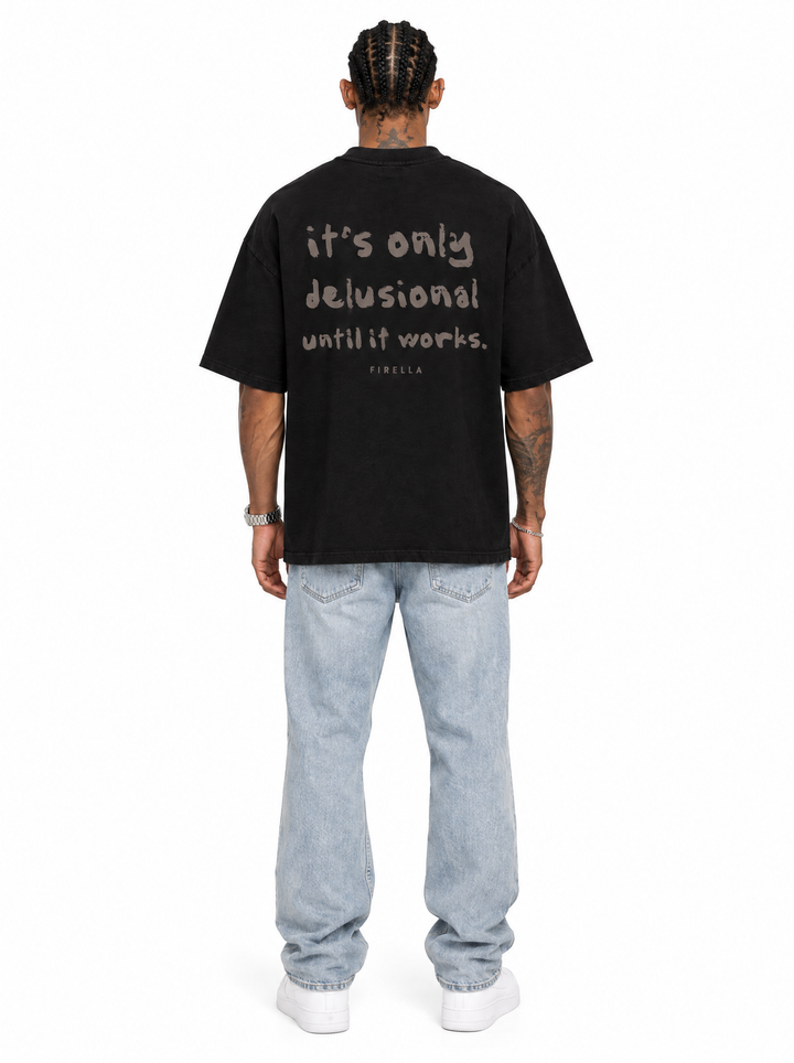 GENIUS TEE - Black - back