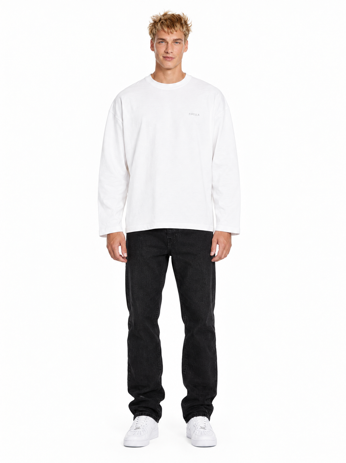 "WHERE IS LOVE?" Long Sleeve - White - front